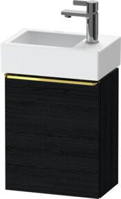 Duravit Waschtischunterschrank D-Neo in Schwarz glänzend mit 1 Tür, B/T/H: 36,4 x 22,2 x 44 cm - Bild 1