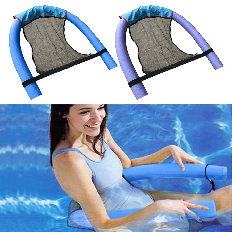TOMTOP JMS Pool Nudel Schwimmstühle in U-Form, 4er-Set, bunt, Mesh-Sitzflächen - Bild 2