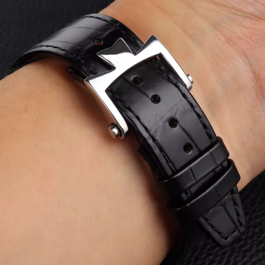 OAKCHARM Uhrenarmband Leder, Silber, Klassisch - Bild 2