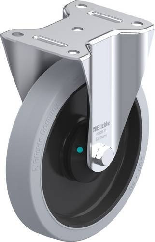 Blickle Bockrolle B-POEV 201KAD-SG in Schwarz und Grau mit 200 mm Rad-Durchmesser und 400 kg Tragfähigkeit - Bild 1