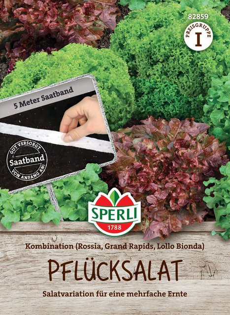 SPERLI Pflücksalat-Samen Kombination mit Saatband zum Anpflanzen - Bild 1