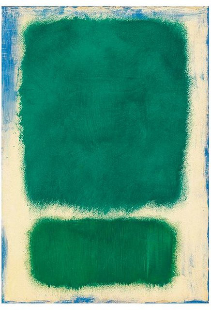 Abstrakte Leinwandmalerei Mark Rothko Spray-Hologramm-Kunst von Edelweiss Art Poster Studio, ungerahmt, Breite: 60 cm, Höhe: 80 cm - Bild 1