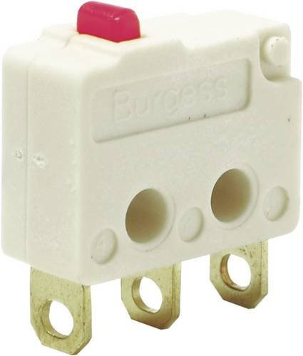 Burgess Mikroschalter F4T7Y1UL, 250 V/AC, 5A, IP40, tastend, weiß - Bild 1