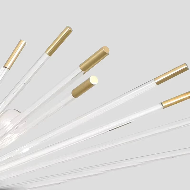 JIANKEXING Designer-Luxus-Kristall-LED-Pendelleuchte in Gold mit integrierter LED als kugelförmiger Kronleuchter für Kunst-Dekor-Beleuchtung - Bild 5