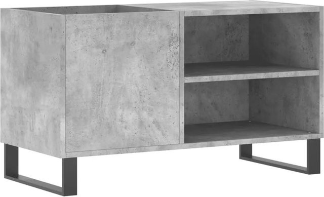 vidaXL Plattenschrank in Betongrau aus Holzwerkstoff und Eisen mit industrieller Note, B/T/H: 85 x 38 x 48 cm - Bild 1