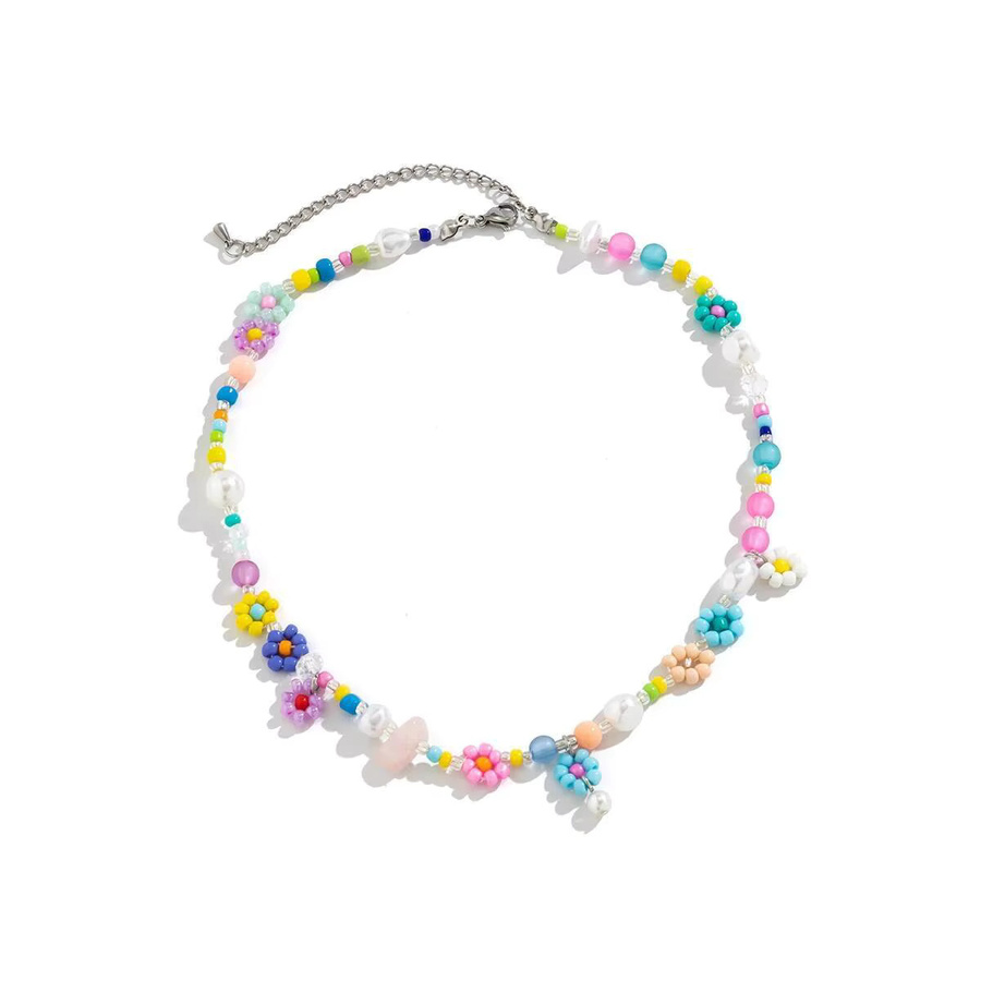 PuRui Halskette, Bunt, Blumen, Damen - Bild 2