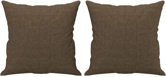 vidaXL Zierkissen Set aus Stoff in Braun, 2 Stück, B/T/H: 40 x 40 x 40 cm - Bild 1