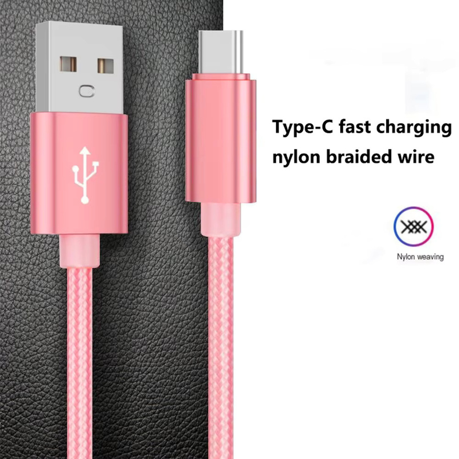 Samsung USB-A auf USB-C Datenkabel in Blau, nylon geflochtenes Schnellladekabel für Android-Geräte und Handys - Bild 2