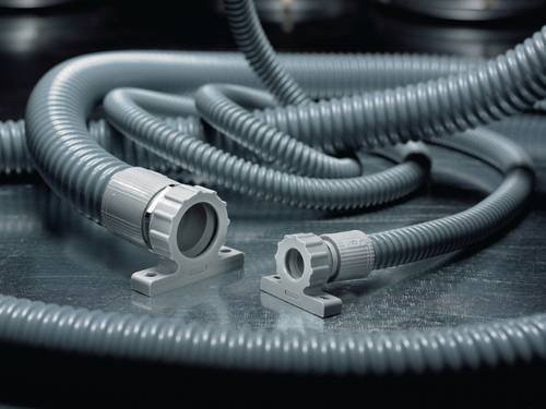 HellermannTyton Schutzschlauch FG21-PVC/ST-GY Grau 16mm 10m - Bild 1