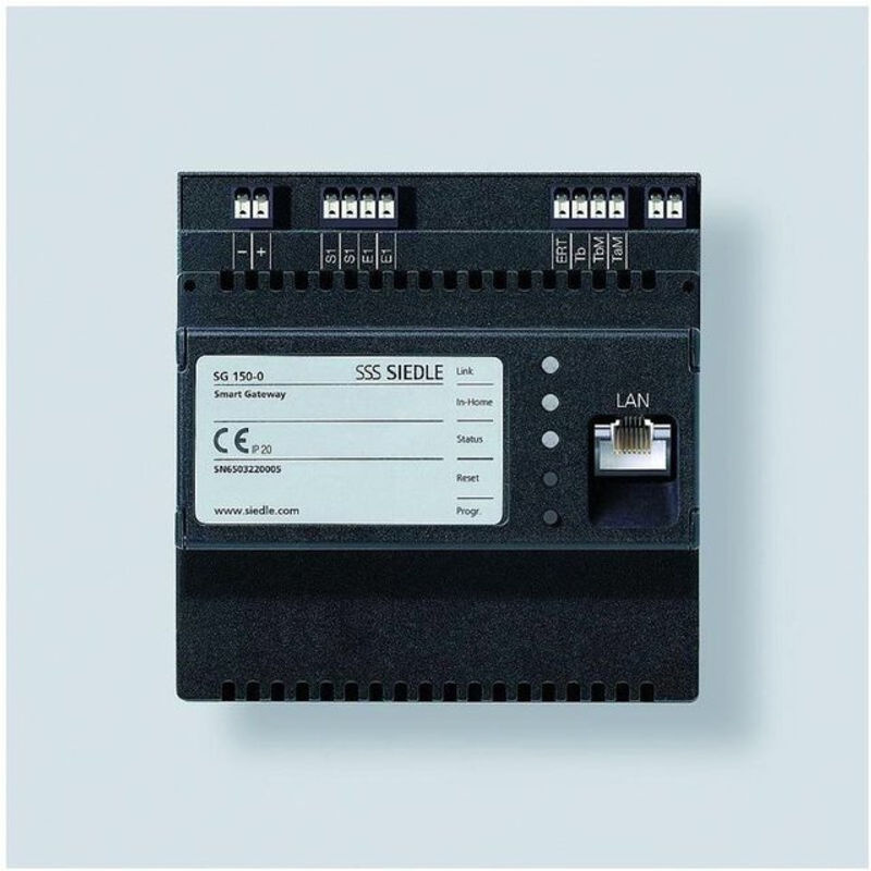 Siedle Smart Gateway SG 150-0 Schnittstelle In-Home-Bus und IP-Netzwerk in Schwarz - Bild 3