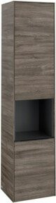 Villeroy & Boch Hochschrank Subway 3.0 in Vulkanblau mit Glasfachböden und offenem Fach, B: 40 cm, H: 171 cm, T: 36,2 cm - Bild 1