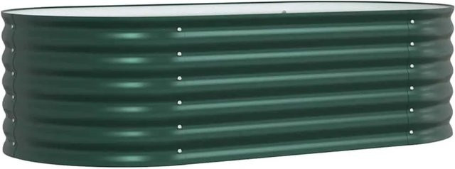 vidaXL Hochbeet aus Stahl in Grün, B/T/H: 160 x 80 x 44 cm - Bild 1