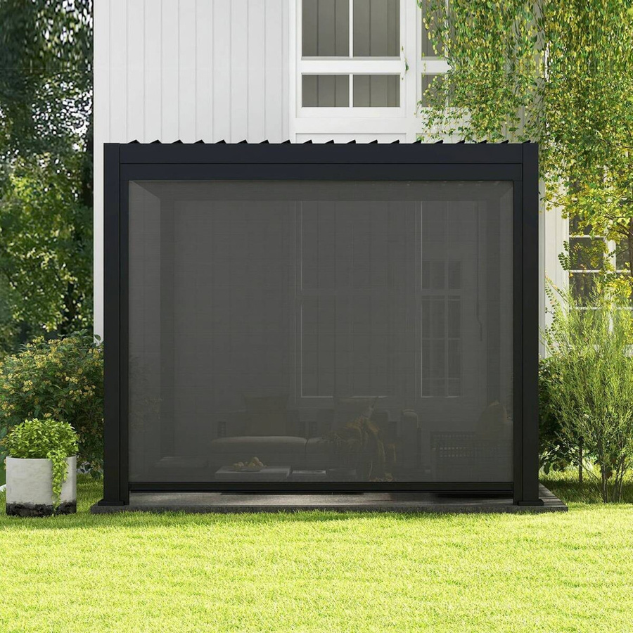 Mirador Sonnenrollo für Pergola Classic und Deluxe aus Aluminium in Anthrazit, B/H/T: 370,5 x 236,5 x 7 cm - Bild 2