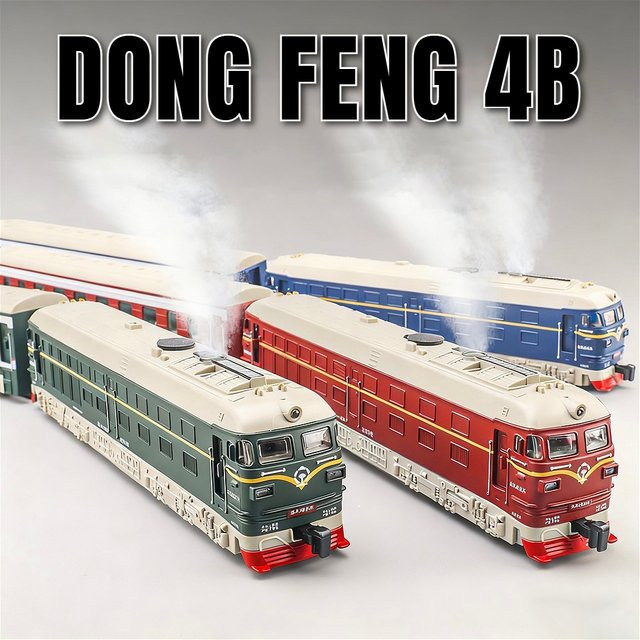 DongFeng 4B Zugmodell Spielzeugauto, 1:32, Musik und Licht, Metall - Bild 1