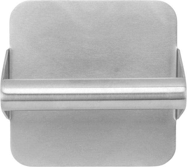 Igeteck Burgerpresse aus Edelstahl mit Holzgriff, quadratisch, silber - Bild 1