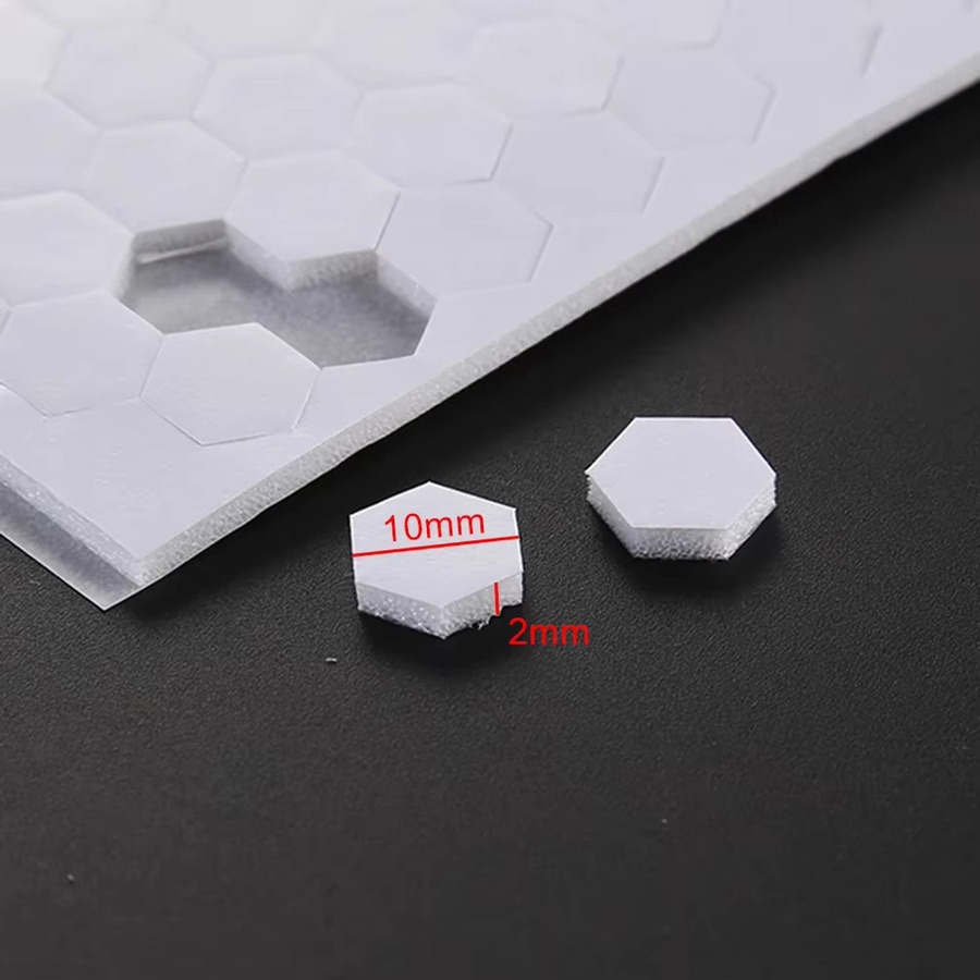 3D Schaumstoff-Punkte-Klebeaufkleber doppelseitig für DIY-Shaker-Karten und Scrapbooking in Transparent und Weiß - Bild 2