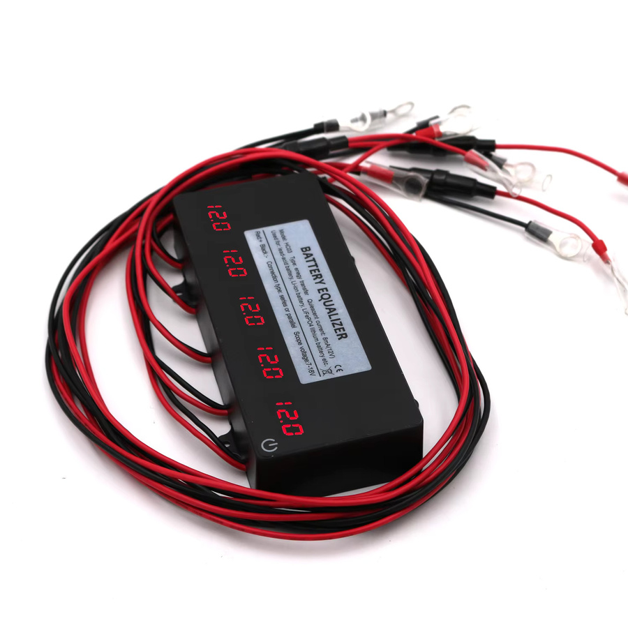 ANGUI HC03 Batterie-Equalizer mit Touch-Schalter in Schwarz für 36 V, 48 V und 60 V Blei-Säure- und Li-Ionen-Batterien mit Monitor und Tester als aktiver Balancer - Bild 2