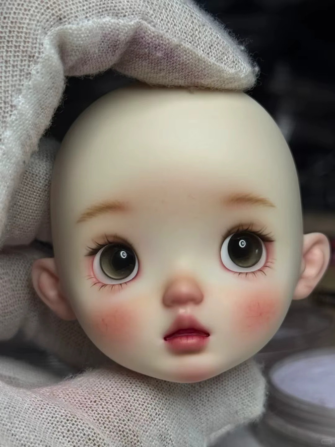 dollhua BJD Puppe SD Kopf, 1/6 Maßstab, Mädchen, Harz, Weiß - Bild 3