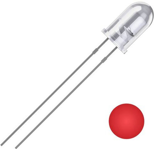 Quadrios 2111O178 LED Rot Rund 5mm 2500 mcd - Bild 1