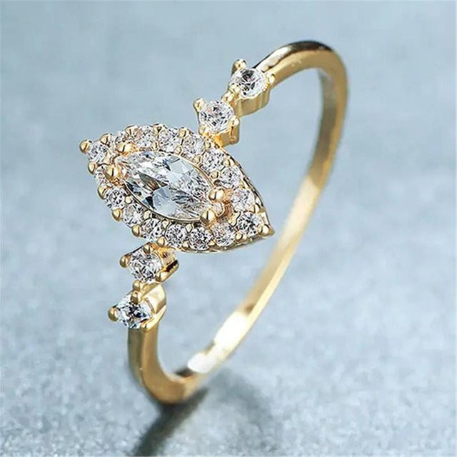 YIRAN Jewelry Ring, Kupfer, Zirkonia, Schwarz, Damen - Bild 1