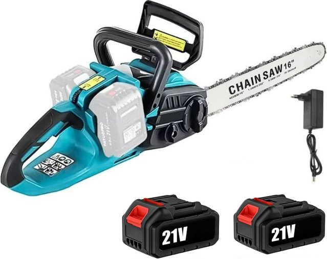 Makita Bürstenlose 16-Zoll-Elektrokettensäge mit 3500 W in Blau für Akku-Betrieb - Bild 1