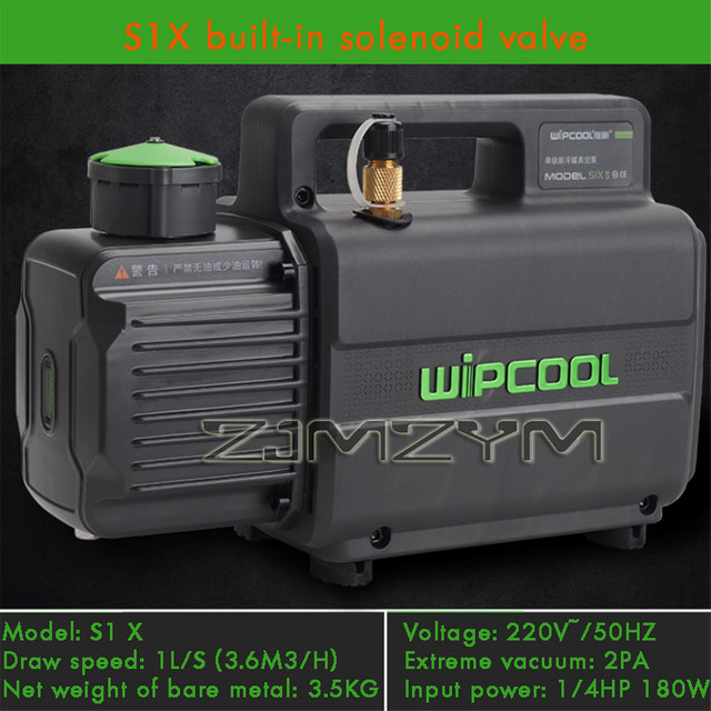 ZJMZYM Klimaanlagen-Vakuumpumpe für S1/SX1/F1 mit 180 W Leistung zur schnellen Evakuierung von Kältemittel-Kupferrohren - Bild 1