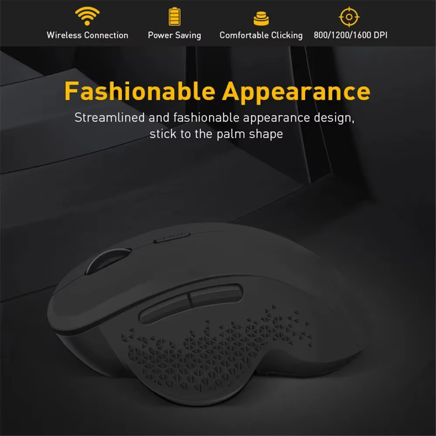 Kebidumei Kabellose Bluetooth-Maus mit 4000 DPI und USB-Empfänger, wiederaufladbare leise Maus für PC, Laptop und Macbook - Bild 2