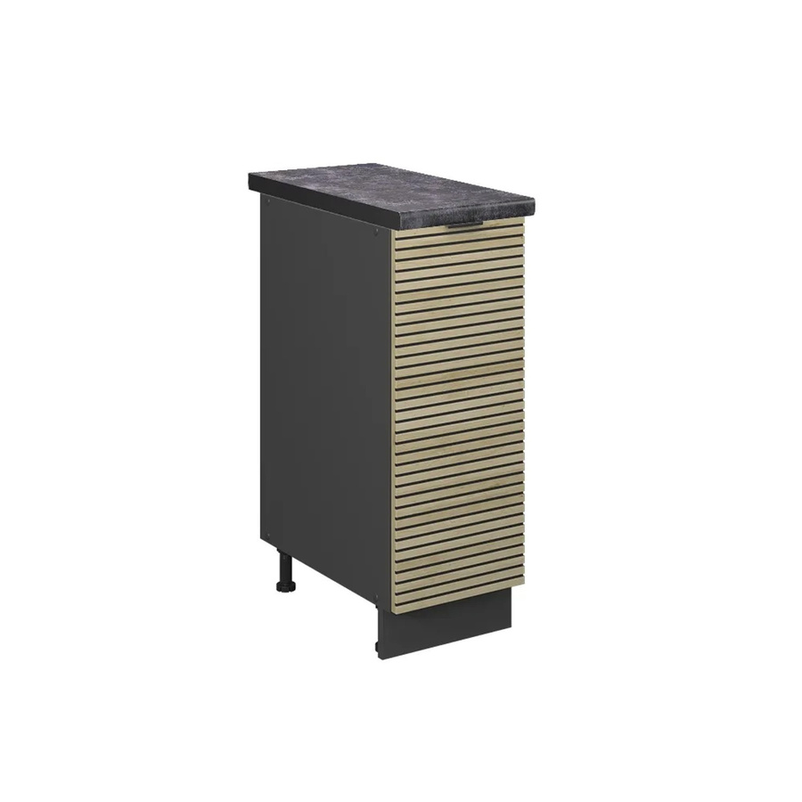 Vicco Apothekerunterschrank Fame-Line in Anthrazit und Eiche mit Arbeitsplatte Breite: 30 cm, Tiefe: 30 cm, Höhe: 20,53 cm - Bild 3