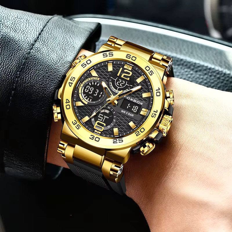 LIGE Chronograph Sportuhr, Quarz, Herren - Bild 5