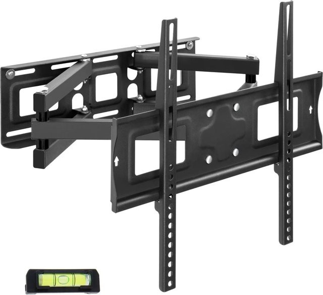 Ausziehbare TECTAKE TV Wandhalterung für 26 bis 75 Zoll, VESA 400 x 400 mm, Schwarz - Bild 1