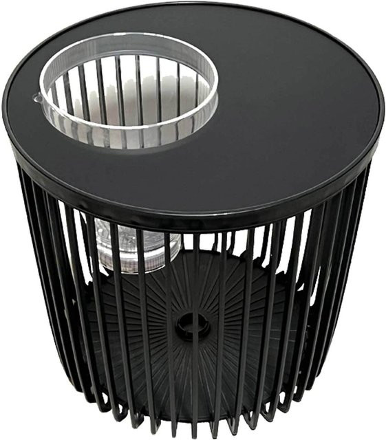 COOTAB 4-in-1 Loungetisch Copenhagen mit Acryl-Weinkühler, Schwarz, Durchmesser: 45 cm - Bild 1