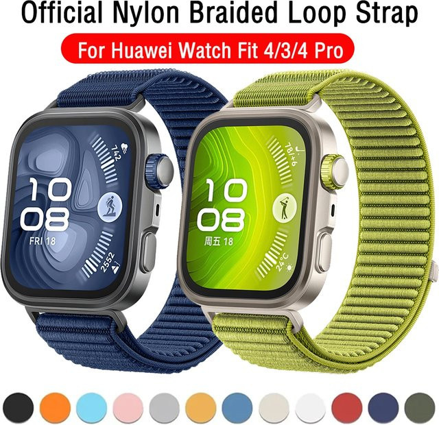 Huawei Uhrenarmband Nylon, geflochten, Bunt, Unisex - Bild 1