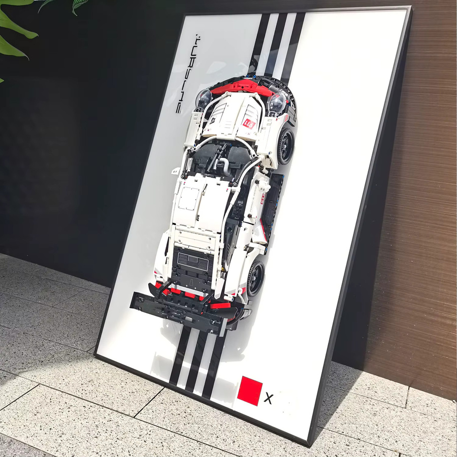 LEGO Technic 42096 Porsche 911 RSR, Display-Wandtafel, Wandhalterung - Bild 3