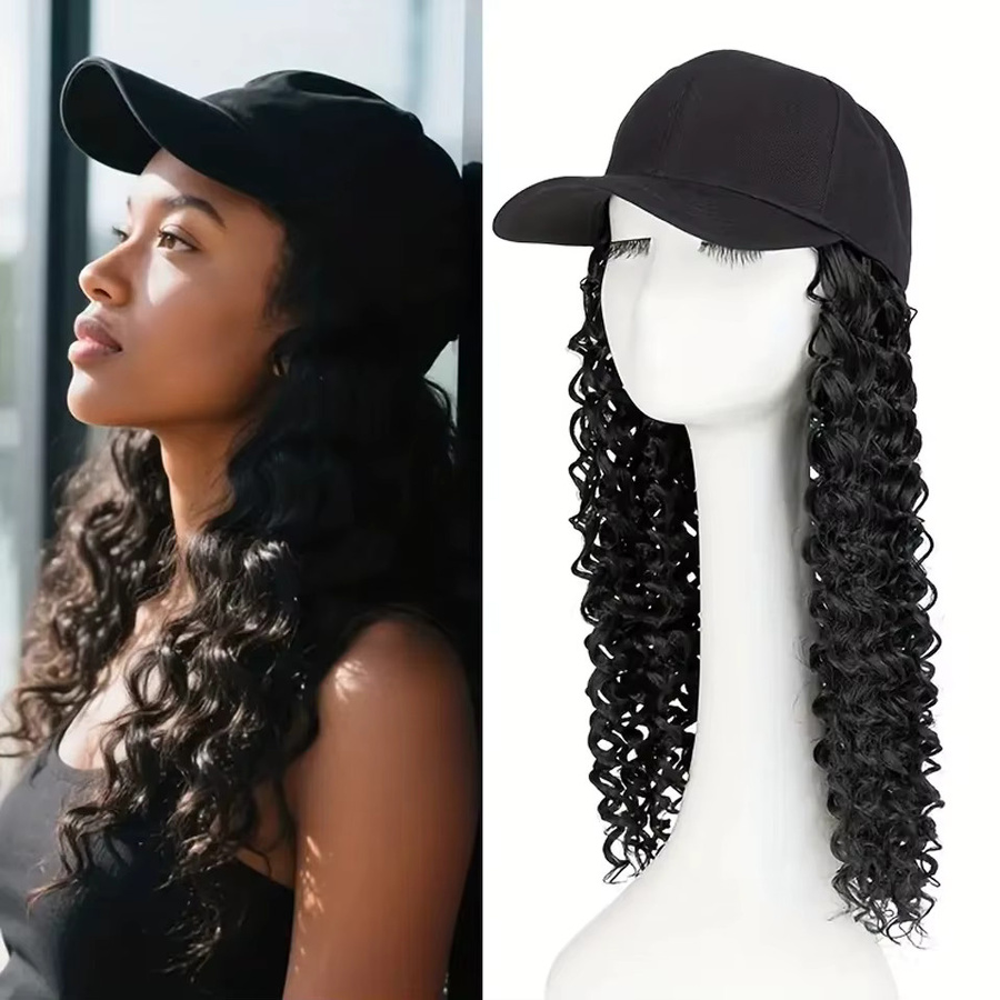 Benehair Synthetische Baseballkappen-Perücke, 25 Zoll, Damen - Bild 2