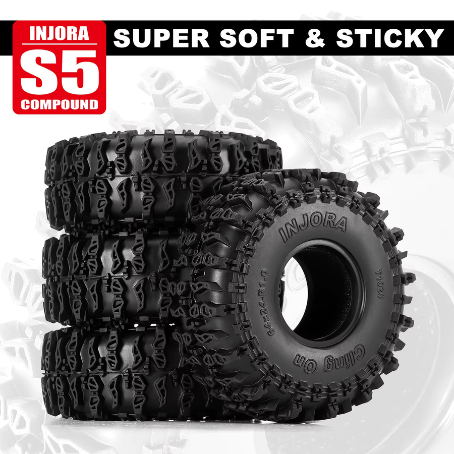 INJORA S5 1,0" Frischhaltereifen 64*24mm für 1/18 1/24 RC Crawler - Bild 5