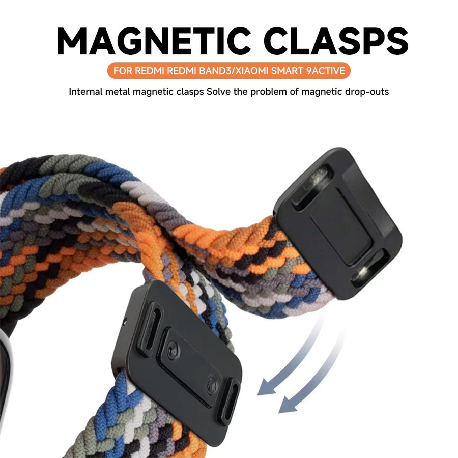 FancyWrist Uhrenarmband Textil/NATO, Multicolor, für Mi Band 9 8 Active Redmi Band 3 2 - Bild 2
