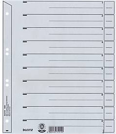 Leitz Trennblätter hinterklebt DIN A4, grau und schwarz, 100 Stück - Bild 1