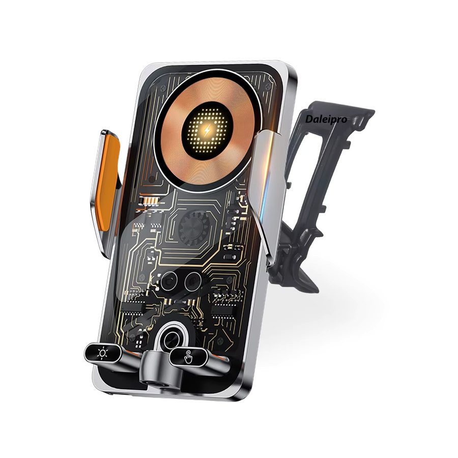 DaleiPro Magnetische Magsafe Auto-Handyhalterung mit kabellosem Ladegerät und automatischer Klemmung für BMW X1 E84 (2012-2015), Schwarz - Bild 1