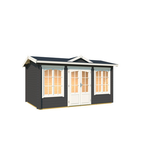 Lasita Maja Gartenhaus Kensington in Carbongrau B/H/T: 292,1 x 239,4 x 292,1 cm - Bild 3