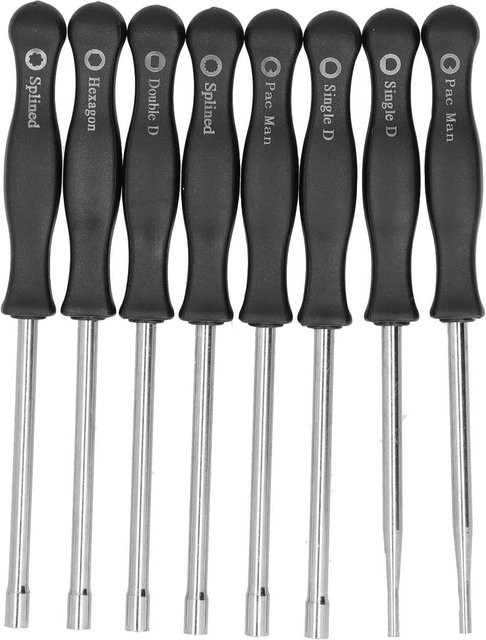 8-teiliges Garten Vergaser Einstellung Tool Kit für Stihl Motoren, Schraubendreher Werkzeugset, Schwarz - Bild 1