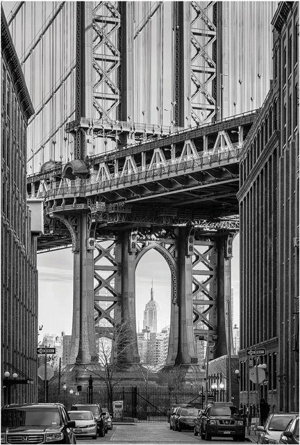 Komar Wandbild Brooklyn Bridge Paper Poster Breite: 50 cm, Höhe: 70 cm - Bild 1