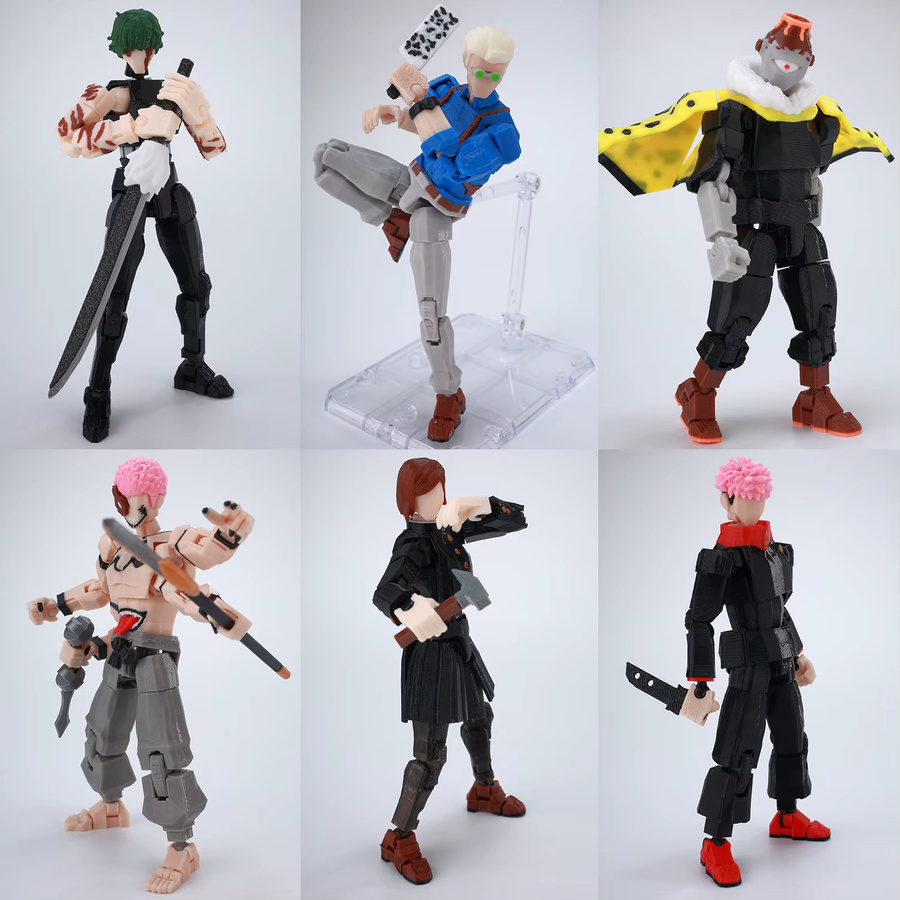 Bandai Jujutsu Kaisen Gojo Sukuna Toji Actionfiguren-Set, mechanischer Roboter - Bild 2
