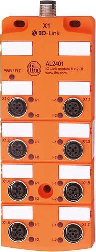 Ifm Electronic AL2401 Eingangsmodul mit 16 digitalen Eingängen und M12-Stecker, Orange - Bild 1