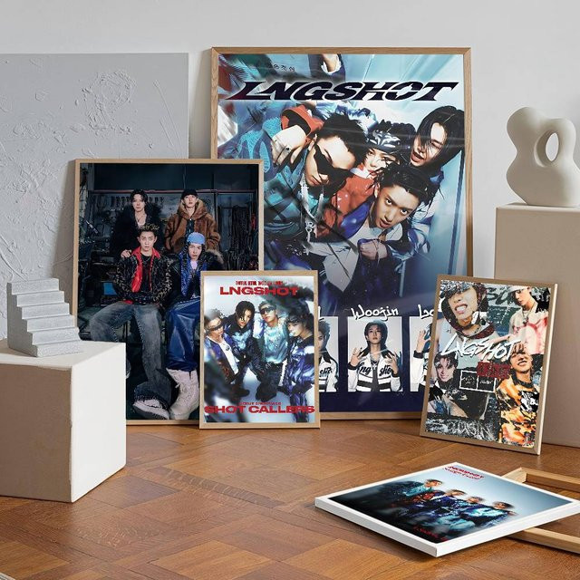 Beast Kingdom LNGSHOT Debut EP SHOT CALLERS Vintage Poster Wandkunst aus weißem Kraftpapier, Mehrfarbig, 15 x 15 cm - Bild 1