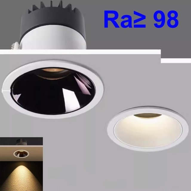 Berabo Dimmbare COB Einbau-LED-Downlights in Weiß für Innenräume - Bild 1
