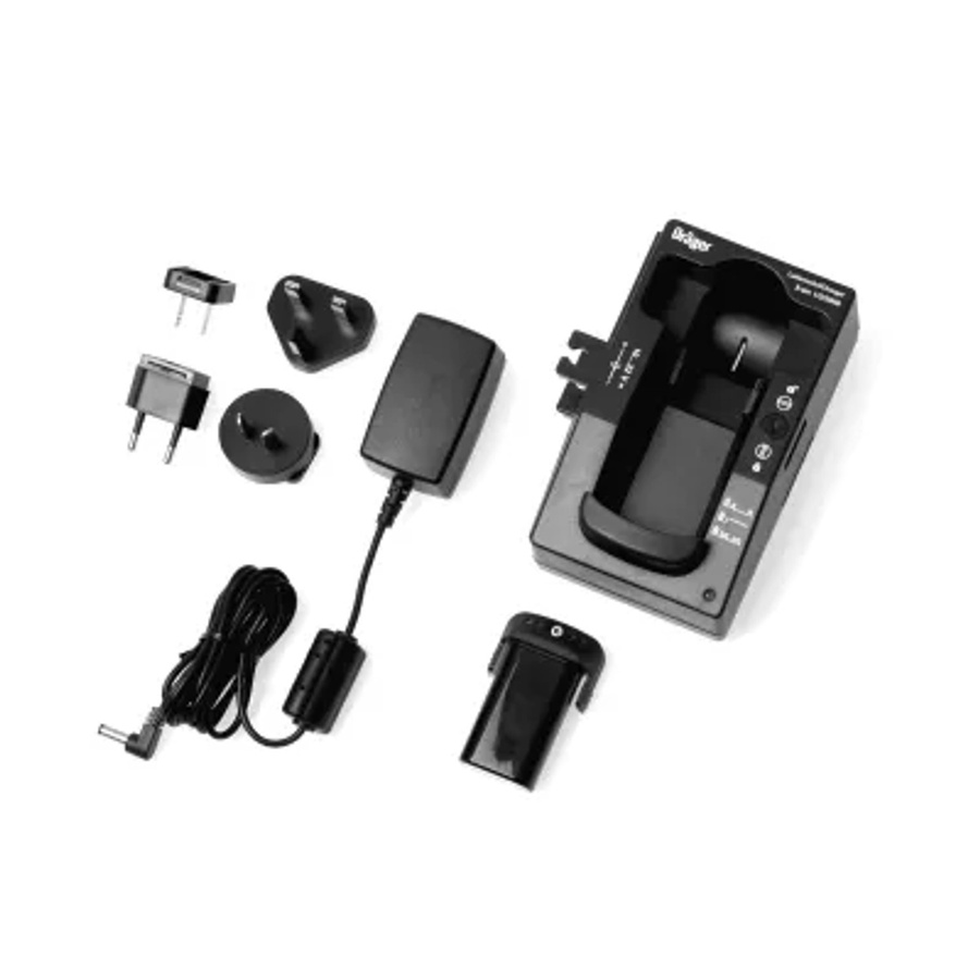 Dräger Akku und Ladetechnik Set für X-am 2x00/5x00 Schwarz - Bild 2