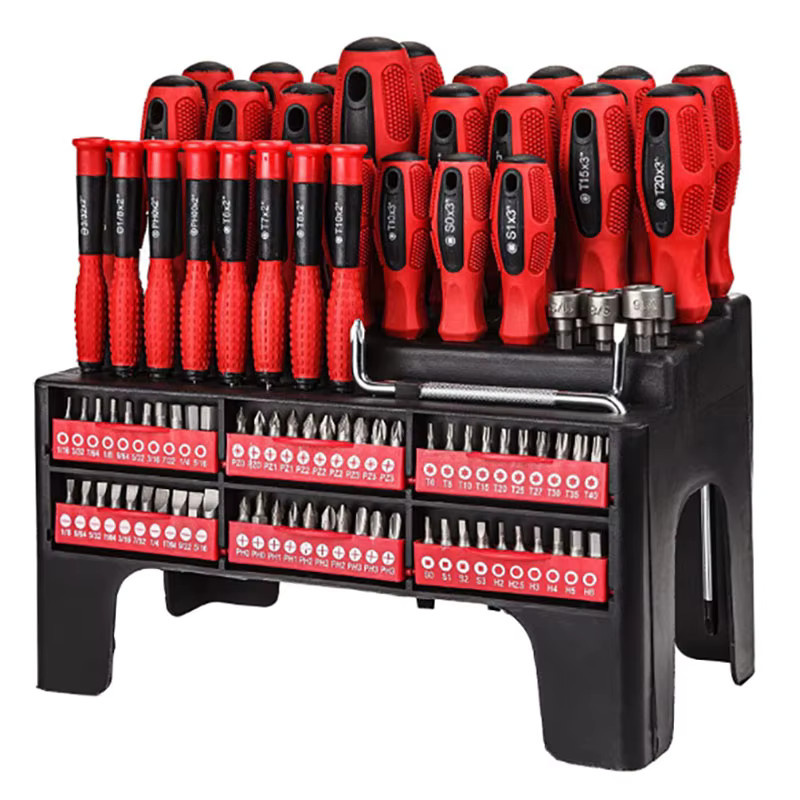 ZJMZYM Magnetisches 100-teiliges Präzisions-Schraubendreher-Set mit Aufbewahrungsregal - Bild 1