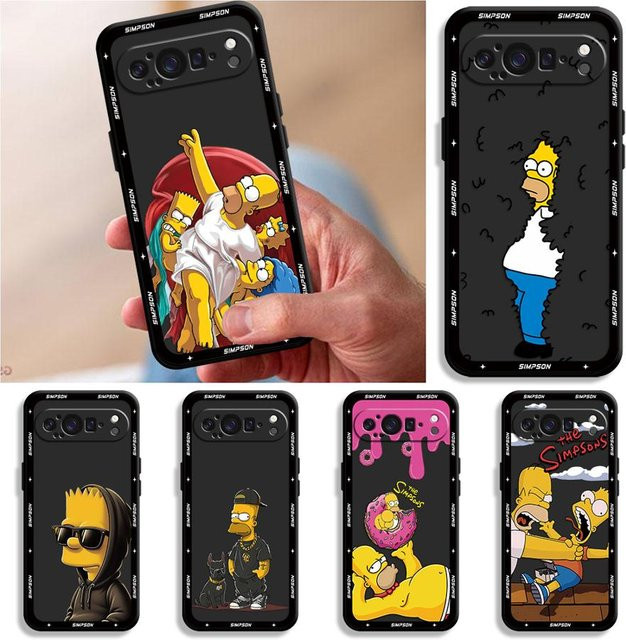 Funda Handyhülle The Simpsons Design für Google Pixel 10 9 Pro XL 8 Pro 7 6a 8a 7a 9a - Bild 1