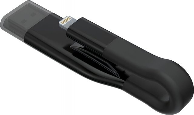 Kodak iCobra2 USB-Flashlaufwerk mit USB-A 3.0 und Lightning Anschluss, 32 GB, Schwarz - Bild 1