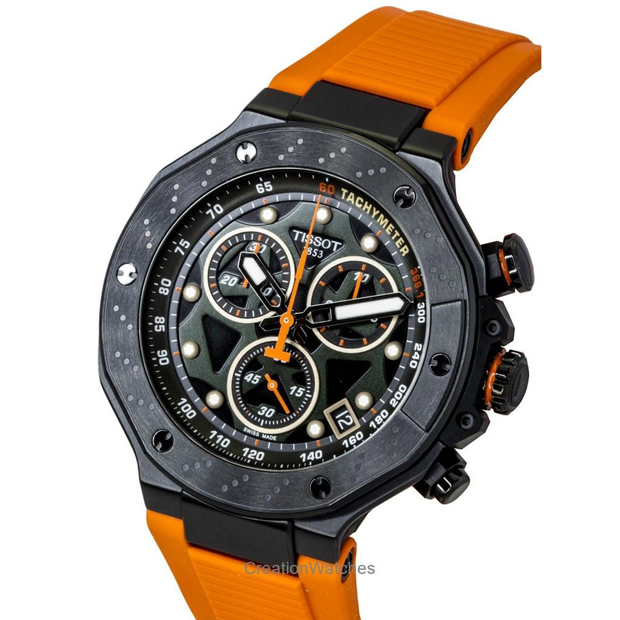 Tissot Chronograph, Quarz, Edelstahl, 45 mm, Silikon, Herren - Bild 2